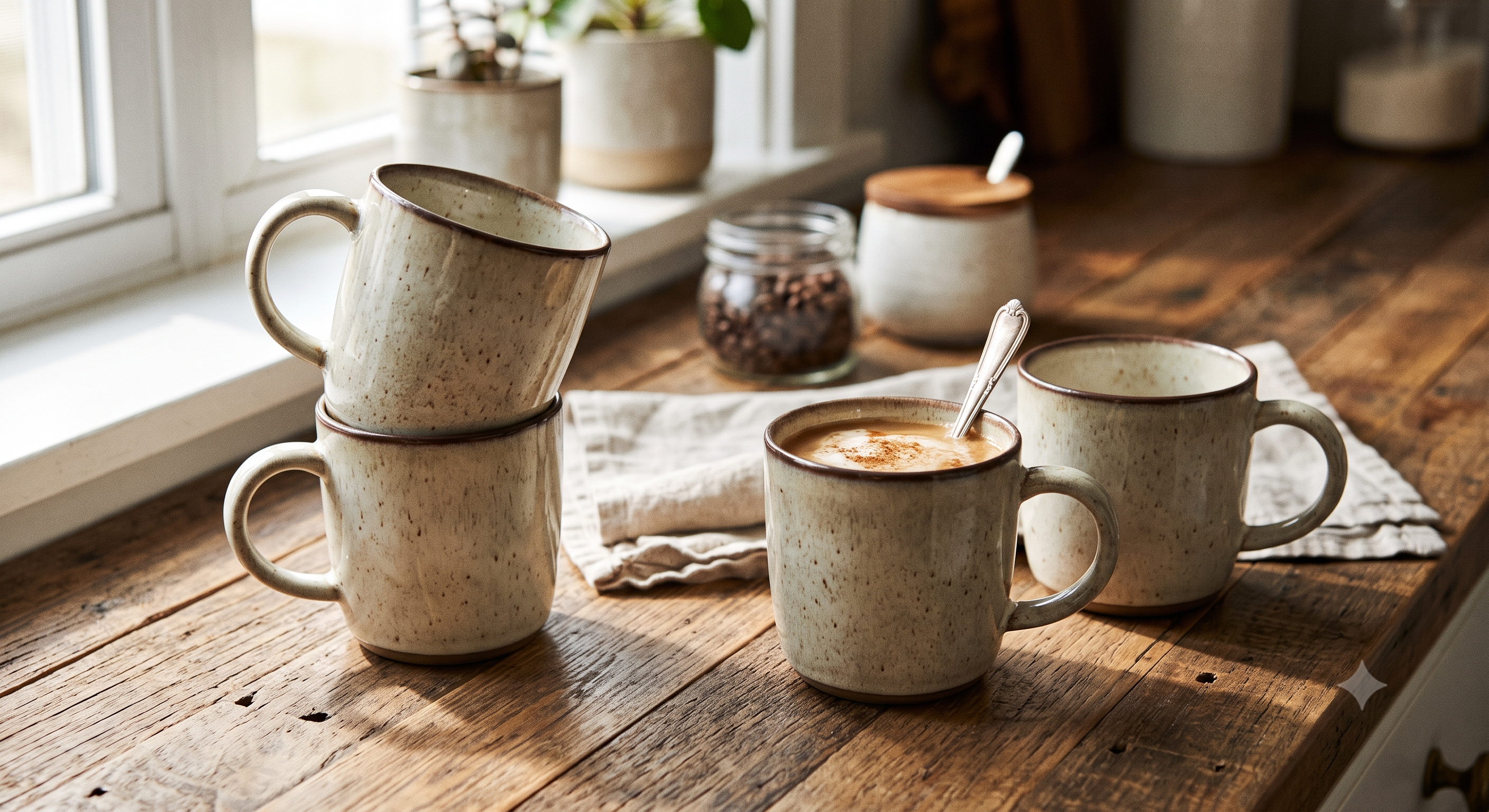 Ceramic Coffee Mug Set